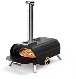 Burnic pizzaoven Prato voor buiten - Pizzaovens - Hout Gestookt - Inclusief Schoorsteen - ø 33 cm - Draagbaar en Opvouwbaar - Tot 500°C — thumbnail 1