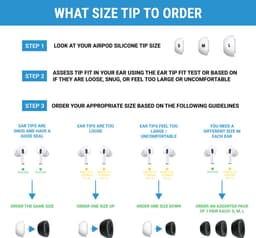 Comply Foam TrueGrip Max voor AirPods Pro gen1 &2 - maat MIXED SIZE, 3 paar(1 paar x S, 1 paar x M, 1 paar x L) — thumbnail 2