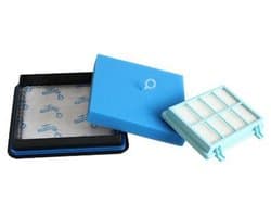 Filter set geschikt voor Philips PowerPro Compact & Power Pro Active en City stofzuiger FC8010/01 - Motor & Uitblaas filter