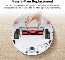 Rubberen beschermkap voor hoofdborstel - Geschikt voor Roborock C1, T6-serie, T7 PRO, E2, E3, E4, E5, S4, S4 Max, S5, S5 Max, S6 , S6 MaxV en S6 Pure robotstofzuigers - Accessoires voor roterende borstel - Wit — thumbnail 2