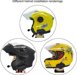 RFWR® Draadloze motorhelm hoofdtelefoon met Bluetooth 4.0 en EDR - Handsfree muziek en belervaring — thumbnail 4