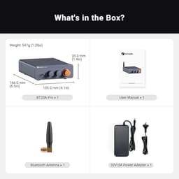 RFWR® Mini Stereo Versterker 2.0 Kanaals met Bluetooth 5.0 en 300W Uitgangsvermogen — thumbnail 3