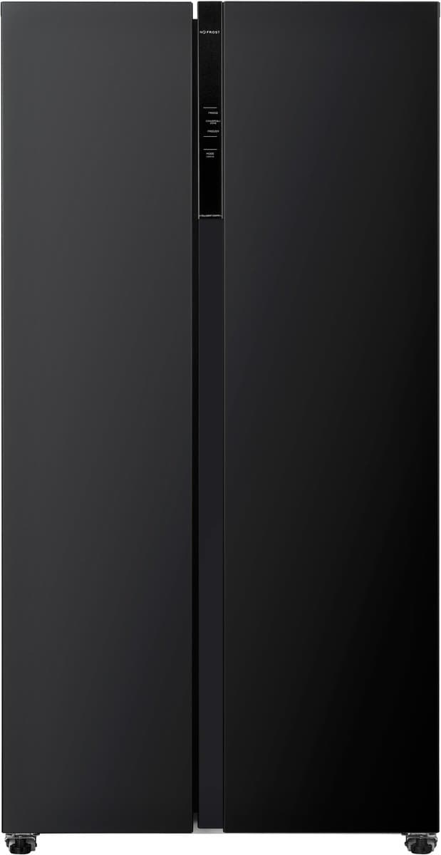 Frilec BONNSBS-680-040CB - Amerikaanse koelkast - C label - 5 Jaar Garantie - Supervriezen - Digitaal Display - Fresh Zone - 595 Liter - Zwart — afbeelding 1