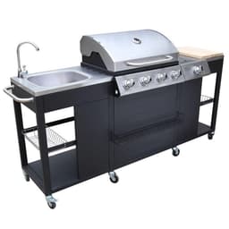 vidaXL Buitenkeuken met barbecue Montana 4 branders — thumbnail 2