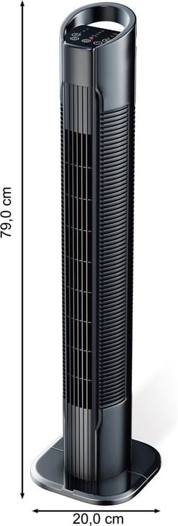 A-Flow Torenventilator Essential - LET OP: 2EKANSARTIKEL - Ventilator met afstandsbediening - Kolomventilator - Ventilator Toren - 3 Snelheden - 3 Windmodi - Zelfdraaiend - Timer — thumbnail 3