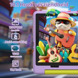 Hotlight KT1016 - Android 14 kindertablet - 10.1 inch kinder tablet - 8(3+5)GB RAM/64GB ROM– 5000mAh - Paars — thumbnail 5