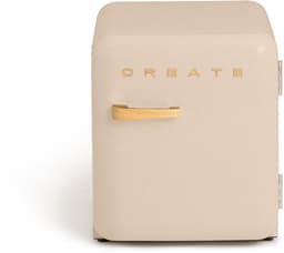 CREATE - Koelkast in retrostijl - Zand - Handvat Hout - FRIDGE RETRO 48L — thumbnail 1