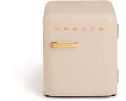 CREATE - Koelkast in retrostijl - Zand - Handvat Hout - FRIDGE RETRO 48L