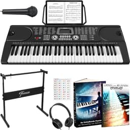 Finesse Keyboard Piano - Statief & Accessoires - 61 Keys - Digitale Piano - Elektrische Piano - Kind — thumbnail 1