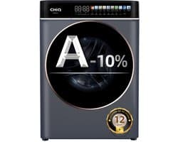 CHiQ CW086581AX - Wasmachine - 8 KG - Full service - Space Pro - Energielabel A-10% - 13.5 Inch Led-touchscreen - 12 programma's - AI Smart - Stoomwassen & Quick Wash - 12 jaar garantie op motor - 2025 Nieuw