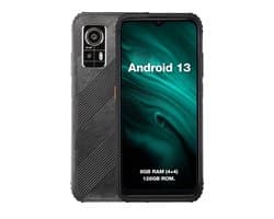 AGM H6 Lite – Robuuste Android Smartphone met 6.56" HD+ Scherm, IP68 Waterdicht & 13MP Camera – Dual SIM – 4G – 4GB+64GB