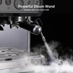 Espressomachine – Koffiemachine – Espressoapparaat – Barista Machine – 15 Maalstanden – 15 Bar Pomp – Stoompijp Voor Melkopschuiming — thumbnail 2