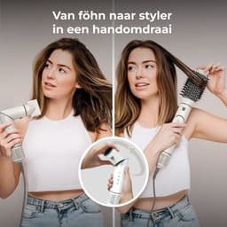 AENO Multifunctionele haardroger/styler HS1, 1200W, ionisator, 4 temperatuurstanden, 3 snelheidsstanden Föhn Wit — thumbnail 4