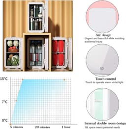 Lexium Mini Fridge for Drinks - Kleine Koelkast - Mini Koelkasten - Minibar - Mini Fridge - Mini Koelkast - Mini Koelkastje - — thumbnail 5