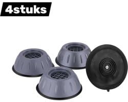 Wasmachine basis - Kunststof - Schok- en geluidsdempend - Antislip, trillingsdempend, bewegingsdempend en vochtbestendig - Rubber - Universeel voor drogers, wasmachines, koelkasten en wasmachines - 4 stuks - 8 cm
