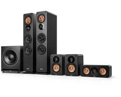 Teufel ULTIMA 40 Surround Power Edition 5.1-Set - Home cinema set met 2 vloerstaande speakers - 2 boekenplankspeakers - Centerspeaker en XXL subwoofer - zwart