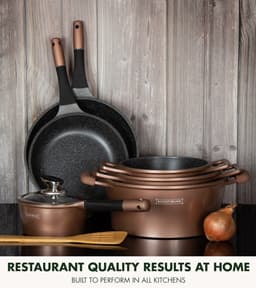 Royalty Line® ES1014 Pannenset Inductie - 17 Delige Pannensets - Pan Met Afneembare Handvaten - Oven Bestendig - Pannen Voor Alle Warmtebronnen - Antiaanbaklaag - Koper — thumbnail 3