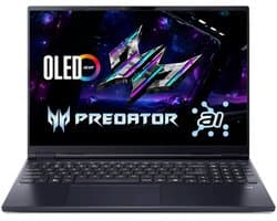 Acer Predator Helios Neo 16S AI PHN16S-71-94ZA Intel Core Ultra 9 275HX Laptop 40,6 cm (16") WQXGA 32 GB DDR5-SDRAM 1 TB SSD NVIDIA GeForce RTX 5070 Wi-Fi 6E (802.11ax) Windows 11 Home Zwart