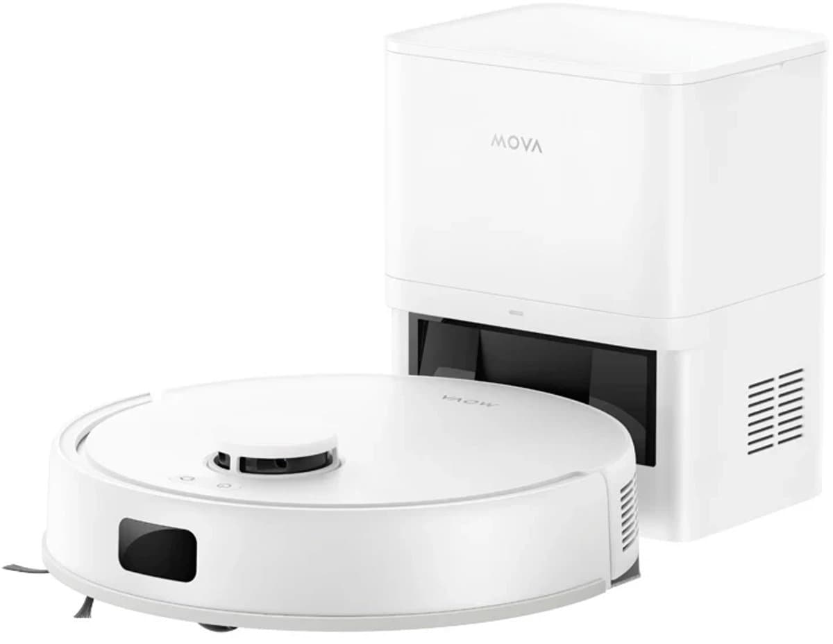 MOVA E20 Plus - Robotstofzuiger met Dweilfunctie - Automatische lediging - LSD Lasersysteem voor nauwkeurige Mapping - Geschikt voor het opnemen van Dierenharen — afbeelding 1