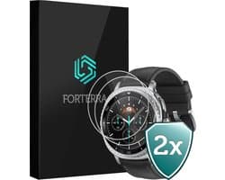 Screenprotector - 2 Stuks Geschikt voor Samsung Galaxy Watch 8 Classic (46 mm) - Sterk & Shockproof - Tempered Glass - Gehard Glas - Beschermglas Screen Cover - Bescherm Protector voor Smartwatch