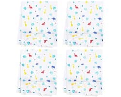 4 stuks wasmachine stofhoes - koelkast stofhoes - koelkast stofhoes opberghoes met opbergtas - Multifunctionele koelkast beschermhoes - Geschikt voor wasmachine, koelkast, droger, magnetron en oven - 130*54cm, wit