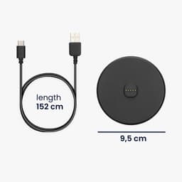 kwmobile oplaadstation geschikt voor Sony LinkBuds Speaker - Docking station met kabel voor mini speaker - In zwart — thumbnail 8