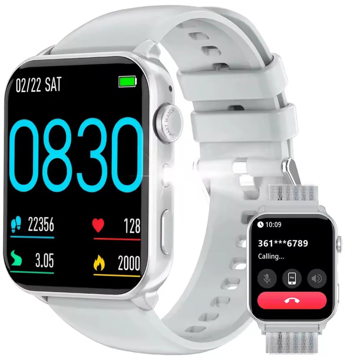 Blackview Watch - R30MAX - Smartwatch - Stappenteller - Slaapmonitor - Saturatiemeter - Compatibel met alle smartphones - Activiteitentracker - Dames en heren - Zilver — afbeelding 1