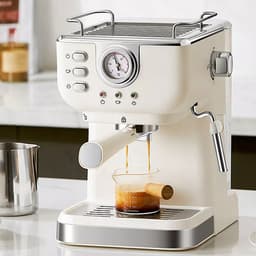 1,5L Italiaanse semi-automatische koffiemachine - Multifunctionele koffiemachine - Espressomachine - Hoge druk extractie - Functie voor het opschuimen van melk - Geschikt voor thuis, café, kantoor en andere commerciële plaatsen — thumbnail 1