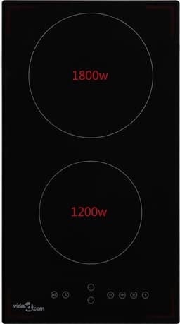 vidaXL Keramische kookplaat met 2 kookzones aanraakbediening 3000 W — thumbnail 2