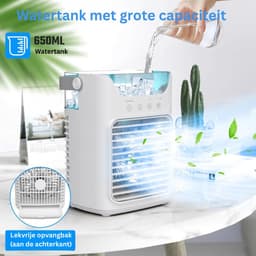 MKSS® Mobiele Airco - Airconditioning - Ventilatoren - Airco Zonder Afvoerslang - Wit — thumbnail 3
