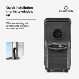 Klarstein mobiele airconditioner met luchtafvoerslang, 4-in-1 airconditioner met ventilator, luchtontvochtiger & nachtmodus, kleine & draagbare airconditioner voor thuis & op kantoor, app-bediening, 7000 BTU,1 kW voor 23 m² - Afstandsbediening — thumbnail 5