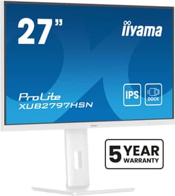 iiyama ProLite XUB2797HSN-W2 68,6 cm IPS-technologiepaneel met USB-C dock en RJ45 (LAN) — thumbnail 1