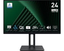 MSI PRO MP245PG - Full HD Monitor - 100hz - 24 inch - Speakers - 4 Way Adjustable