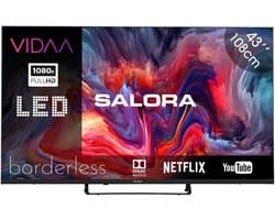 Salora FOD43FV - Smart tv 43 inch - Smart TV - Full HD - VIDAA - 43 inch smart tv - 2025