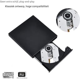 Externe DVD Speler – COMBO CD Brander – USB Plug & Play – Compatibel met CD, DVD, MP3 – Voor Laptop & PC – Zwart – Compact Formaat – 1 Stuk — thumbnail 3