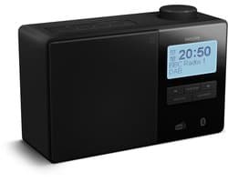 PHILIPS TAR5600/00 Radio - Digitale FM-/DAB+-tuning - IPX4-spatwaterbestendig - Groot LCD-scherm - Bluetooth 5.3 - Keukentimer - Draagbaar - Dubbele alarmen - Sleeptimer - 3.5 mm Audio uitgang voor bedrade koptelefoonDigitale FM-/DAB+-tuning