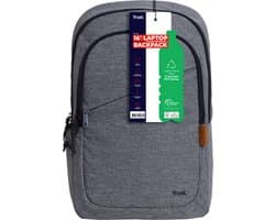 Trust Avana - Laptop Rugzak - 16 inch - Gerecycled materiaal - Grijs