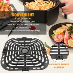 Airfryer Vervangende Bak - Geschikt voor Instant Pot Vortex 6 in 1 - 6 QT - Gourmia GAF685 - GAF735 6 QT - Oorspronkelijke Airfryer-accessoires Grillplaat - Crisperplaat - Rack-onderdelen - Vaatwasserbestendig — thumbnail 2