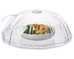 Magnetronbestendige Potdeksels - 1 Stuk - Magnetrondeksel - Rond - Transparant - Magnetron Deksel - Magnetronstolp - Afdekschaal - Deksel - Magnetron - Microgolf - Microwave - Geen Vieze Magnetron meer - Microgolfoven Deksels