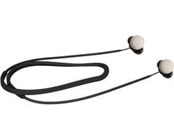 kwmobile Strap Compatible with Google Pixel Buds Pro 2 - Silicone Cord Holder for Wireless Earphones - Black