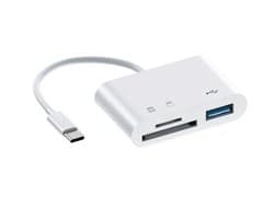 USB-C SD Kaart lezer – Card reader – Ondersteunt SD, microSD, SDHC, SDXC, UHS-I – Geheugenkaartlezer voor USB-C laptops, tablets & smartphones – Plug & Play