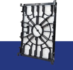 Multaparts® motor filter geschikt voor Bosch / Siemens - set van 2 stuks- | Filter kunststof frame achter stofzak | Afm. 16 x 11 x 1 cm | O.a. geschikt voor Move On, GL30, GL40, GL50, Free'e | Alternatief voor 00579421, VZ02MSF, BBZ02MPF — thumbnail 3
