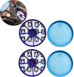 4 stuks Filter Set geschikt - Stofzuigerfilter - Stofzuigerfilter - Filterset - Filter rond - Alternatief Stofzuigerfilter - Geschikt voor Dyson DC19 DC20 DC21 — thumbnail 1