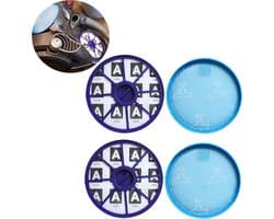 4 stuks Filter Set geschikt - Stofzuigerfilter - Stofzuigerfilter - Filterset - Filter rond - Alternatief Stofzuigerfilter - Geschikt voor Dyson DC19 DC20 DC21