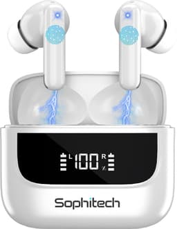 SophiBuds Pro - Draadloze Oortjes Bluetooth - Oordopjes Draadloos met ANC & ENC Noise Cancelling - Bluetooth Oordopjes Universeel - Geschikt als Earpods - BT 5.4 - Wit — thumbnail 1