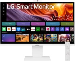 LG Smart 32U850SA-W - 4K Smart Monitor - USB-C 90w - WebOS - Smart TV - Webcam - Wi-Fi - Apple Airplay - 32 Inch — thumbnail 1