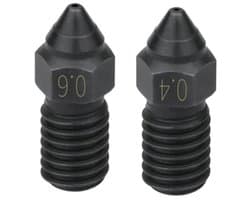 2 stuks geharde stalen sproeiers voor hoge temperatuur 3D-printeraccessoires