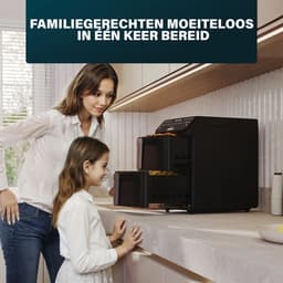 Princess Heteluchtfriteuse - 182278 - 3000W - Stack Airfryer 11,2liter - PFAS-Vrij - 2 lades (Sync) - 11 Bakprogramma's - Bespaart 45% ruimte - Dubbele gestapelde lades — thumbnail 8