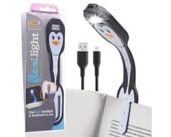 Gifts for Readers & Writers Flexilight USB Rechargeable 2-in-1 LED Reading Light | Bookmark & Clip-On Book Light | Reading Lamp for Children & Adults | Book Torch | Essential Book Accessories