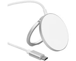 Mobiparts Wireless Charge Pad Aluminum with stand function 25W - Wit